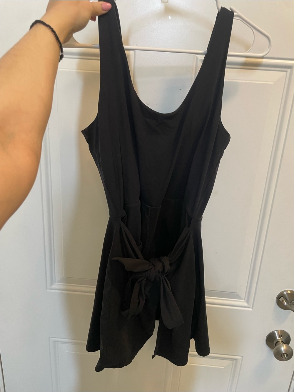 JoyLab - Women’s Black Twist-Front Romper Active Wear